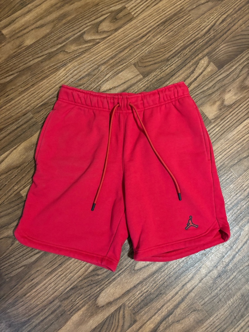 Jordan Jump Man Brooklyn Red Fleece Shorts * Small.